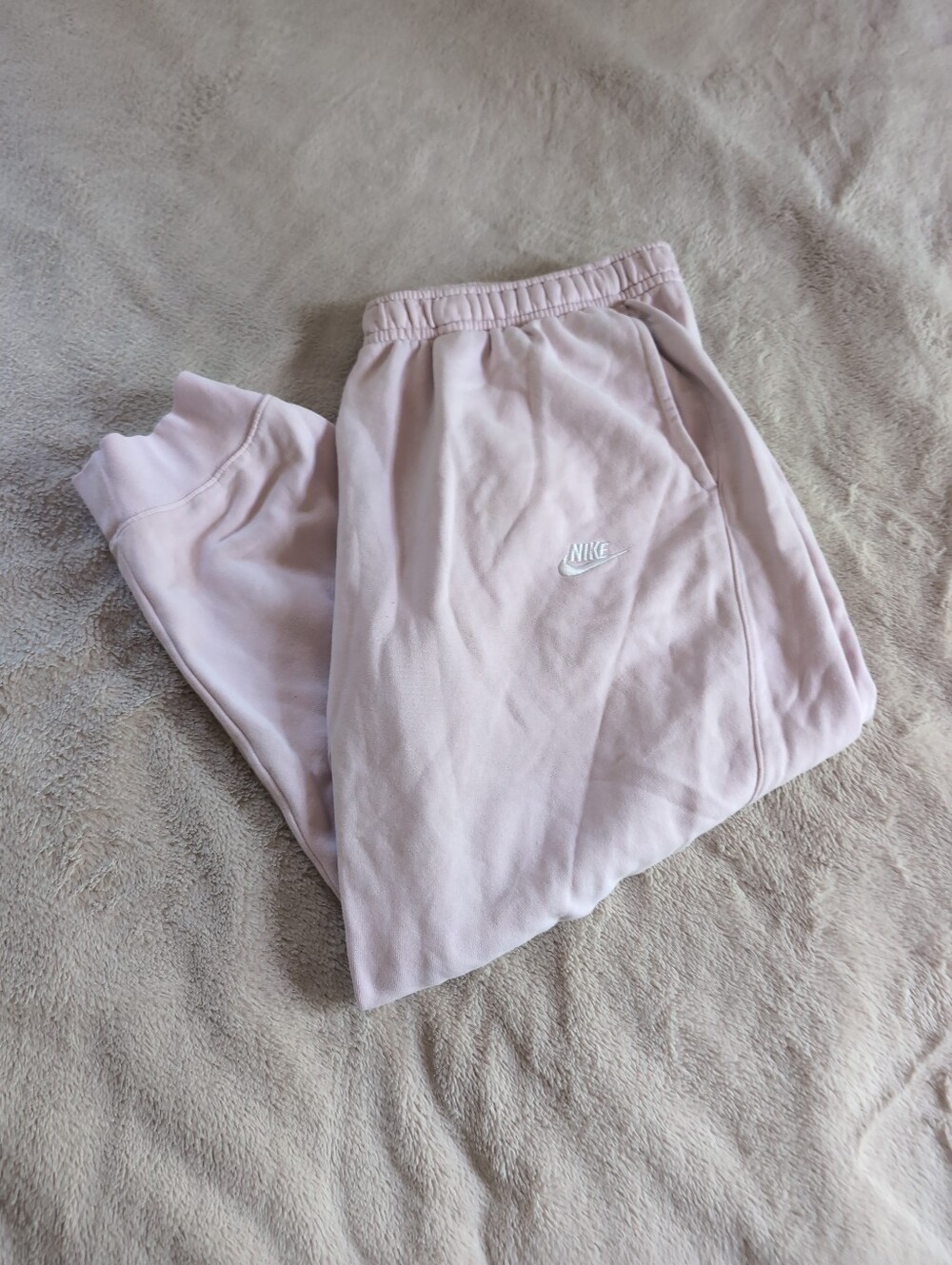 Nike Women's Light Pink Fleece Joggers XXXL
